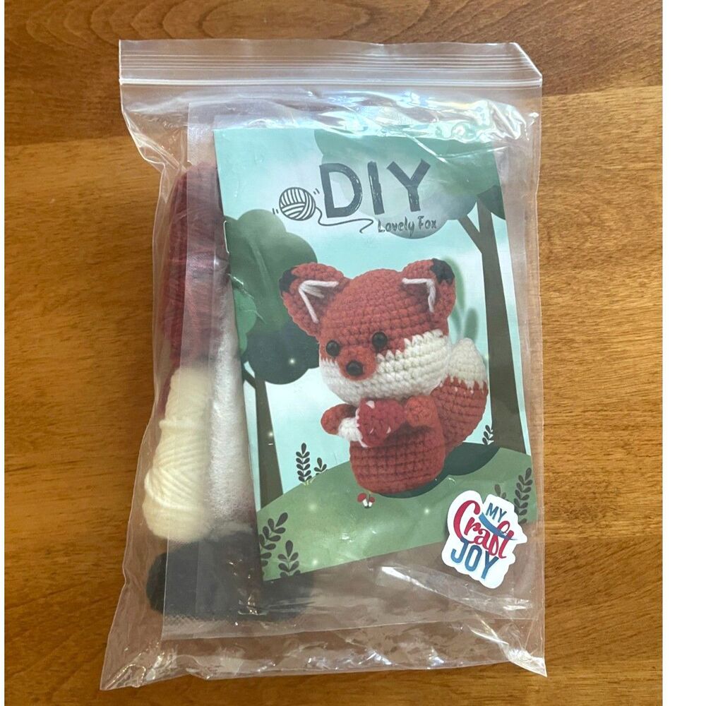 Crochet Kit Fox My Craft Club DIY Lovely Animal Amigurumi Yarn Hook Gift Project